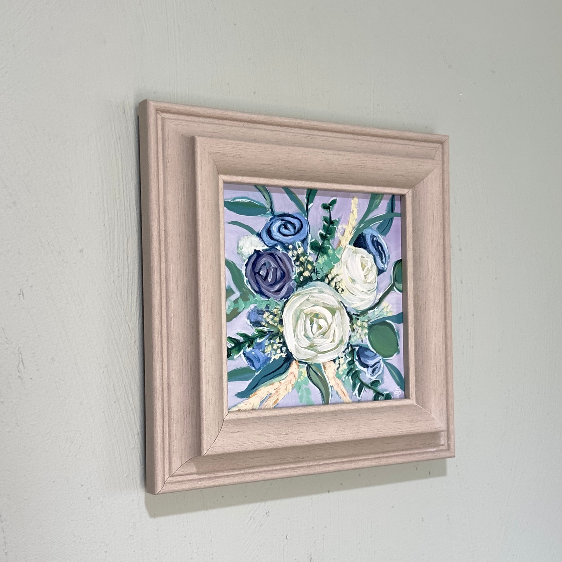 April | 6x6 Acrylic on Wood Panel | Original Painting