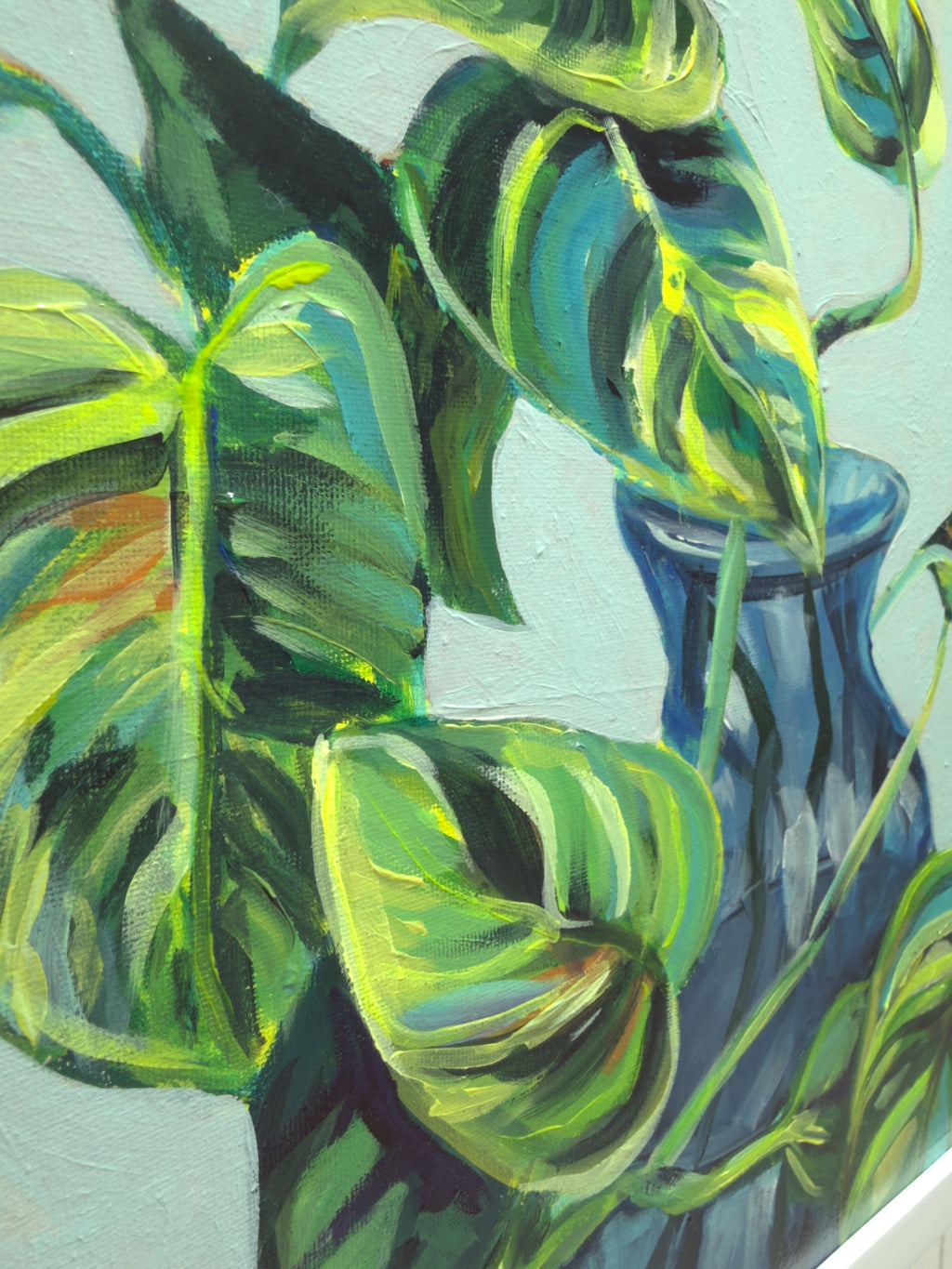 No Pot for me thanks | 24x18 framed acrylic on canvas | Original Painting