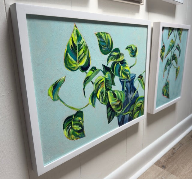 No Pot for me thanks | 24x18 framed acrylic on canvas | Original Painting