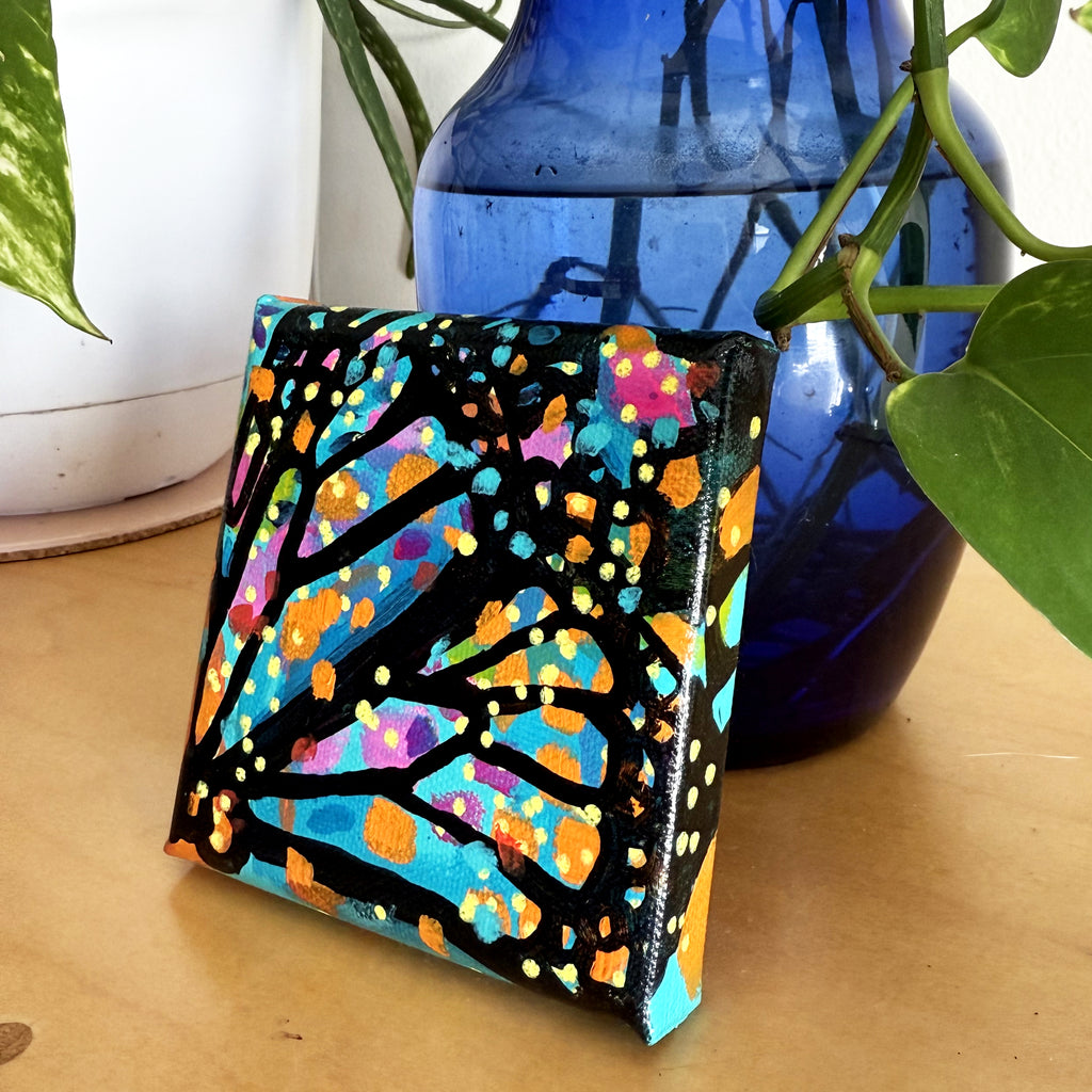 Still Becoming | 4x4” Gallery-Wrapped Canvas | Original Painting
