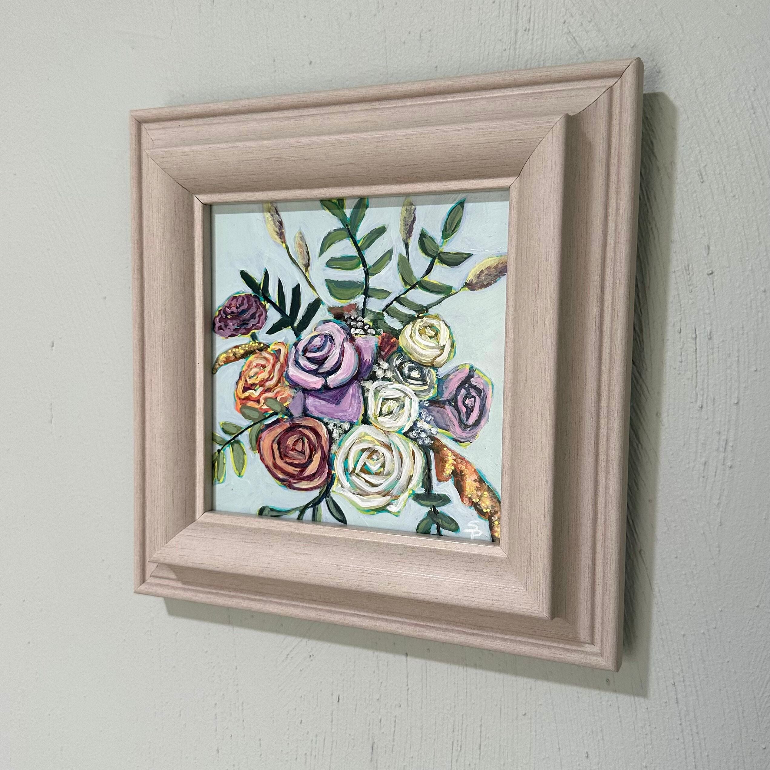 September | 9x9 Acrylic on Framed Wood Panel | Original Painting